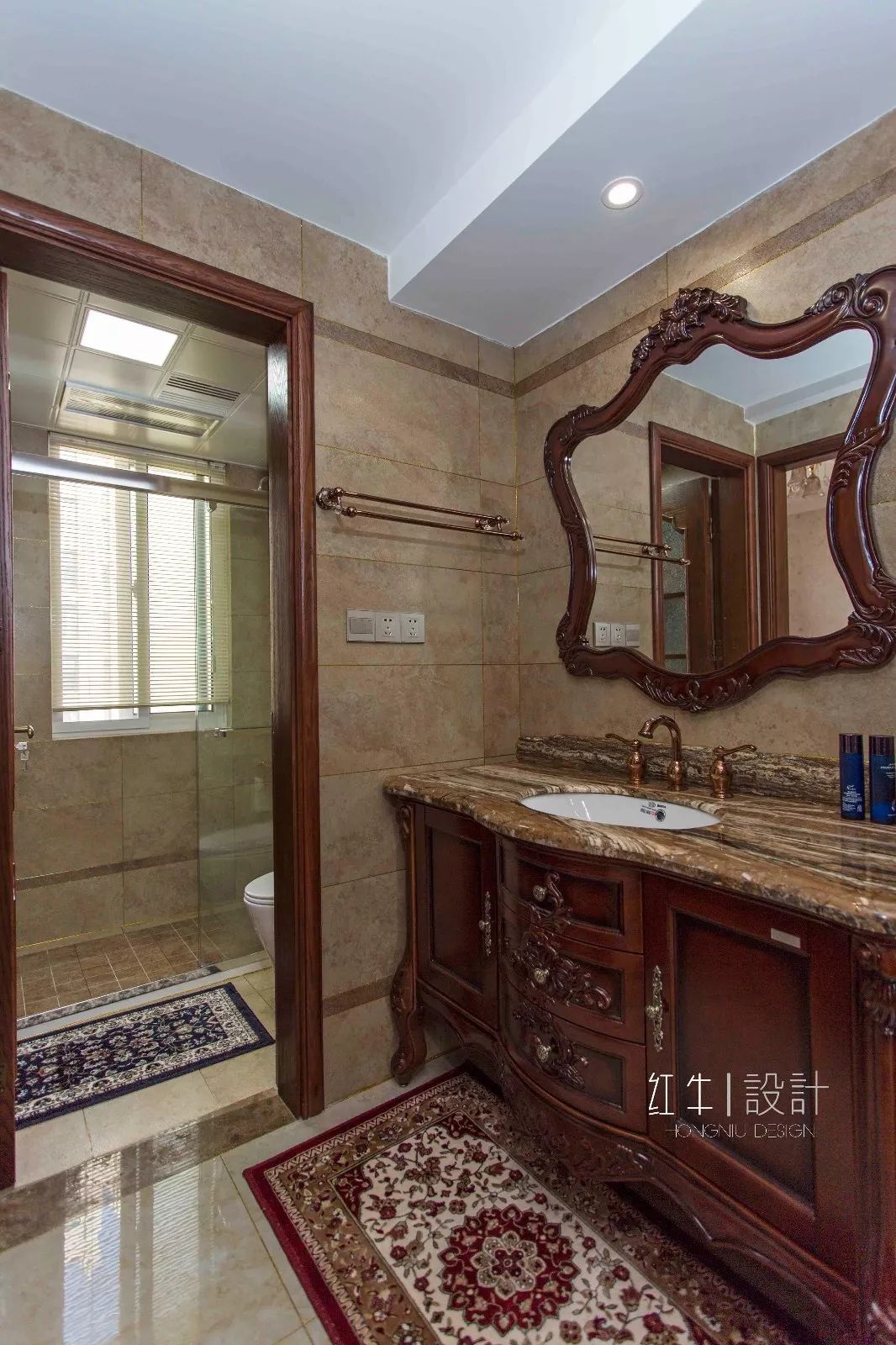 南京旭日爱上城115平米简美风格装修  喜欢深色家具的看过来07